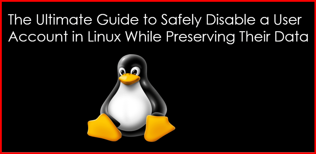 disable a user account in Linux