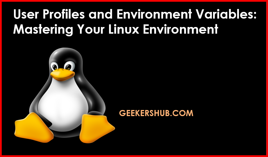 User Profiles and Environment Variables