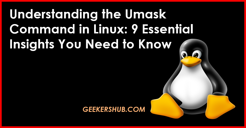 umask command in Linux