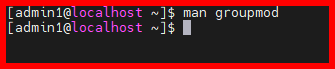 Groupmod Command